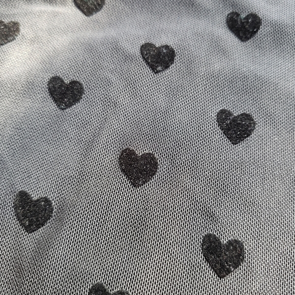 Grace Karin, Free people, sheer, velvet heart, valentine's,  crew neck - Picture 8 of 11